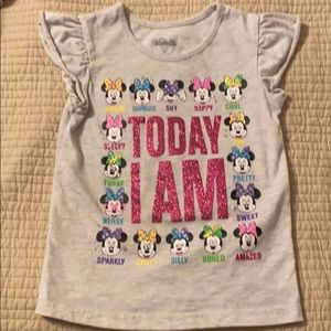 Grey Minnie top girls 5t